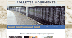 Desktop Screenshot of collettemonuments.com