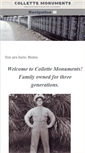 Mobile Screenshot of collettemonuments.com